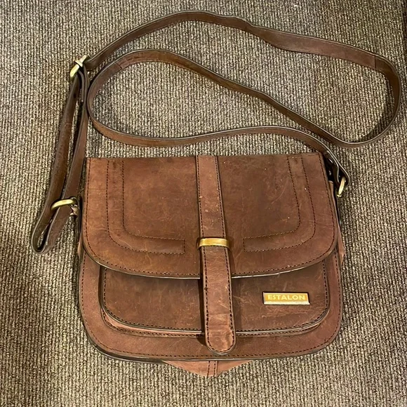 Estalon Bags Estalon Genuine Leather Small Crossbody Purse